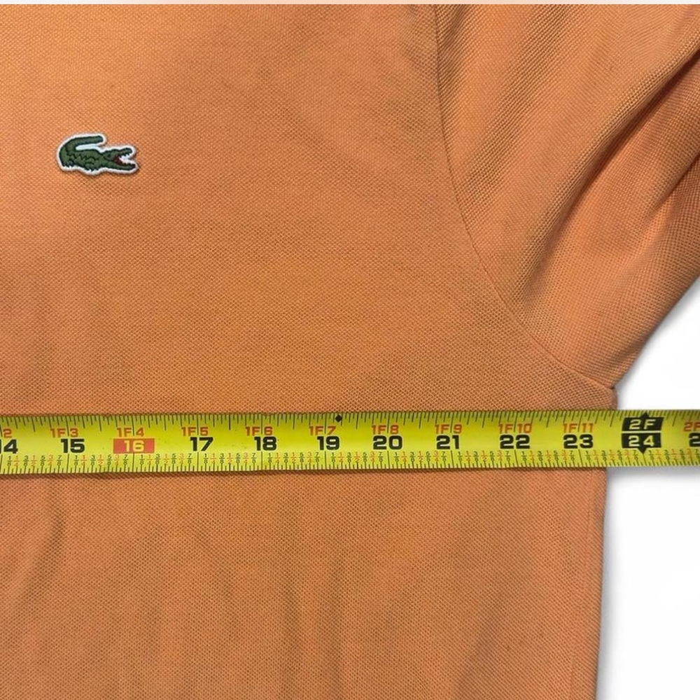 Retro Lacoste Vibrant Orange Men’s Polo Shirt Size 7 (XL-XXL) - Picture 6 of 7